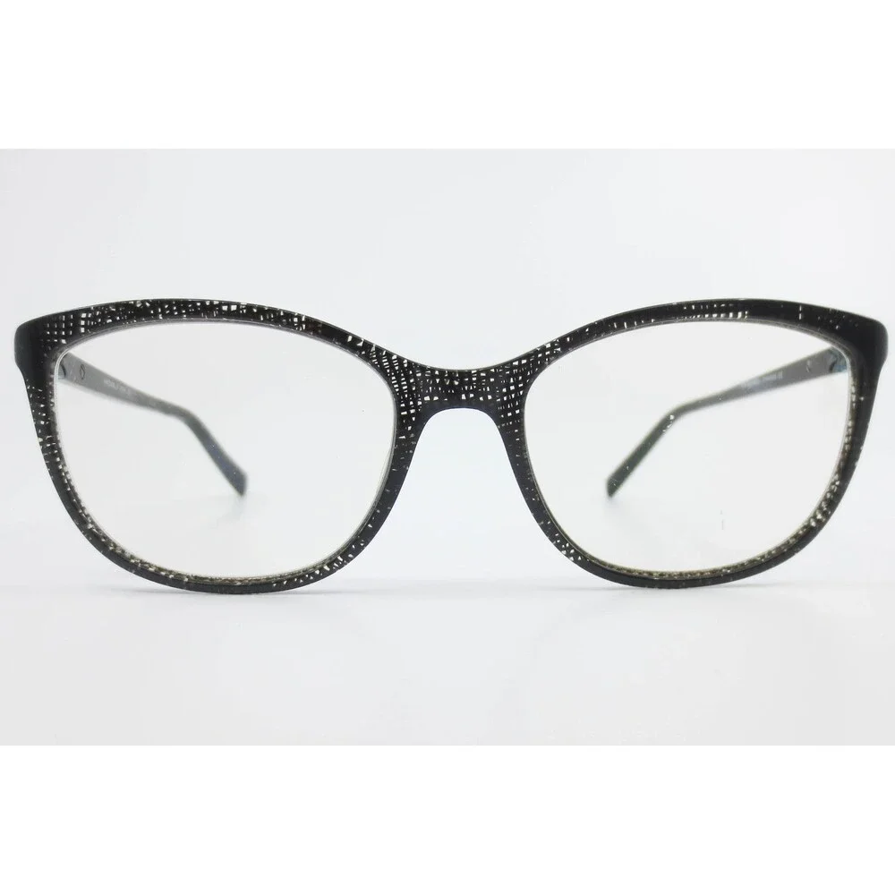 Morel France Koali 8302K Eyeglasses Black Pattern Cat Eye Frames 52-17-140